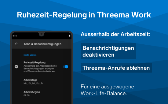 Ausgewogene Work-Life-Balance mit Threema Work