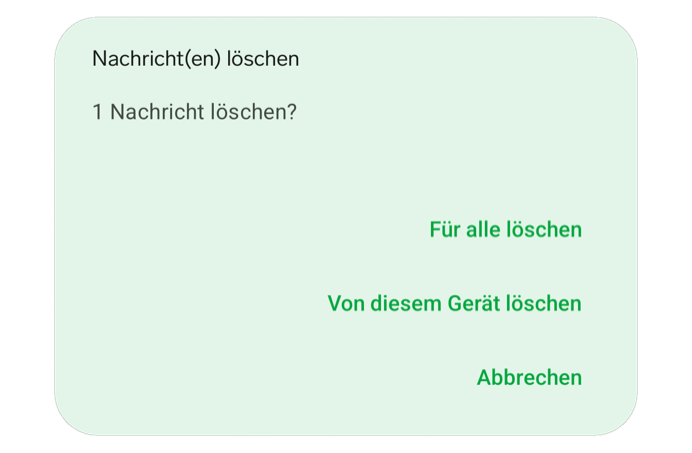 Nachrichten beim Chatpartner löschen