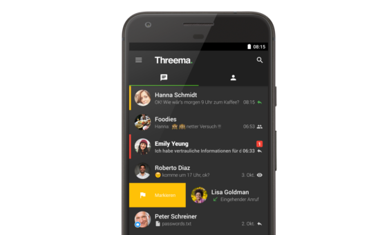 Chats markieren — Jetzt in Threema für Android