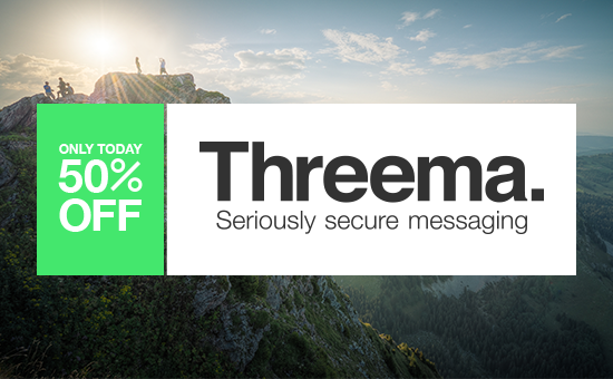 Threema’s 3rd anniversary: 50% off its regular price