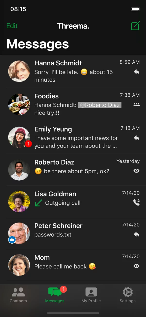 Secret messenger app android